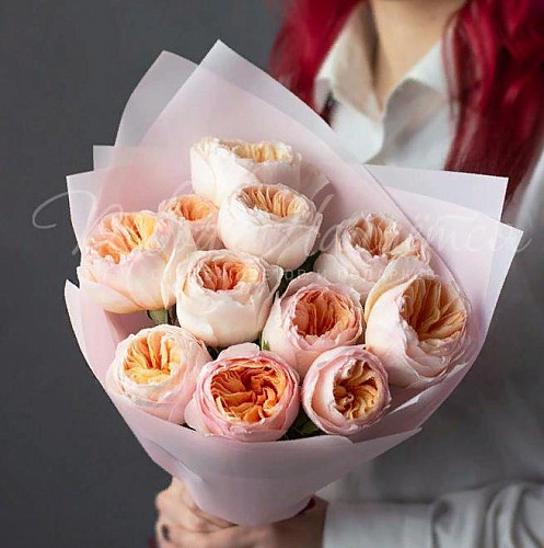 Пионовидные розы Персиковый аромат