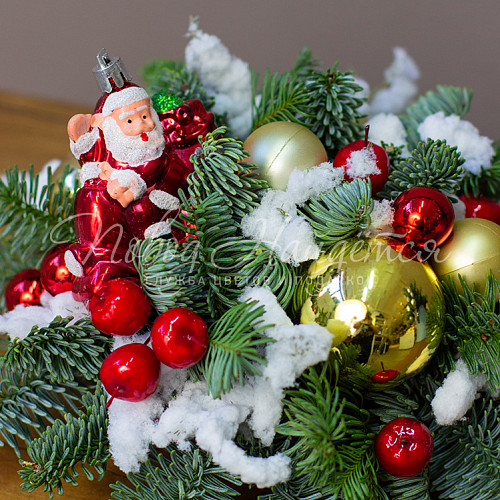 Новогодние интерьерные композиции Заметает зима