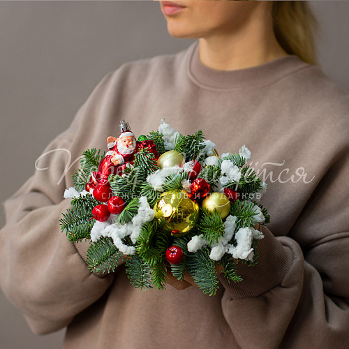 Новогодние интерьерные композиции Заметает зима