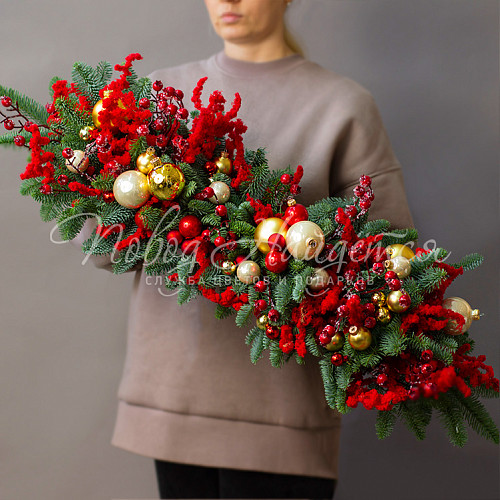 Новогодние интерьерные композиции Треск камина