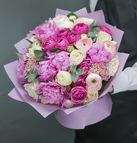 Букеты с РАНУНКУЛЮСАМИ Элен