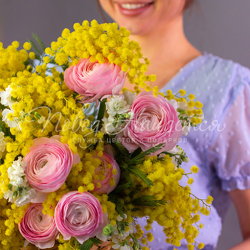 Букеты с РАНУНКУЛЮСАМИ Цветущая весна